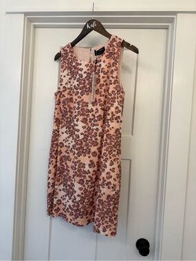MINKPINK Blush Pink Leopard-Print Sleeveless Shift Dress